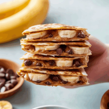 Peanut Butter Banana Quesadillas
