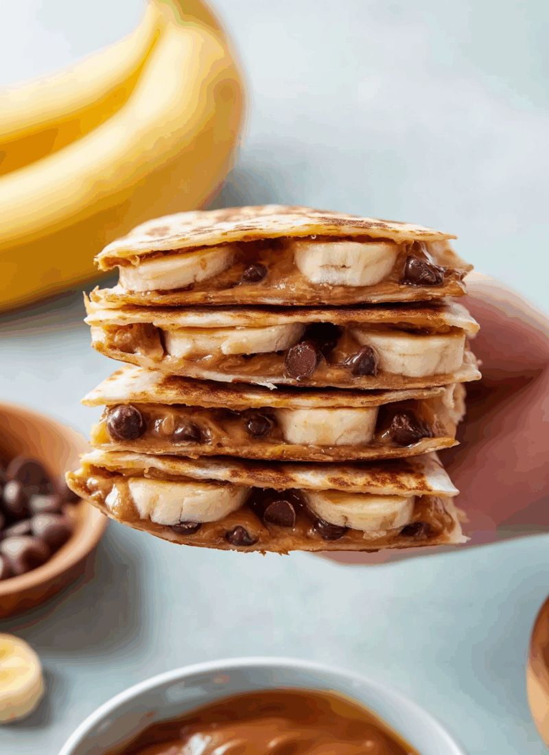 Peanut Butter Banana Quesadillas