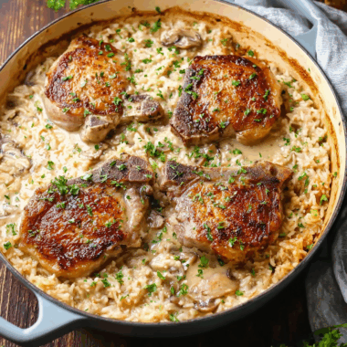 Pork Chops & Rice Casserole