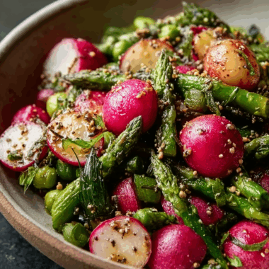 Spring Salad with Roasted Veggies