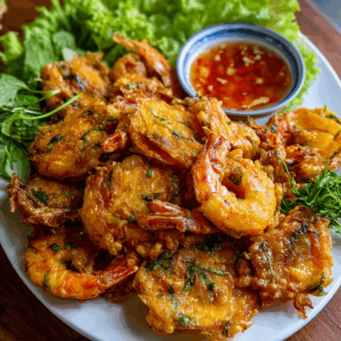 Shrimp and Sweet Potato Fritters (Bánh Tôm)