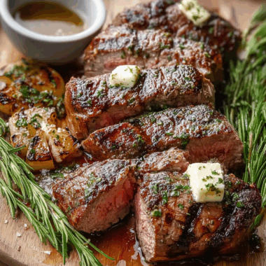 Grilled Tenderloin With Butter and Seasoning