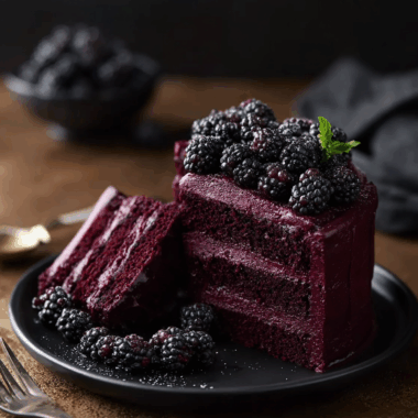 Blackberry Velvet Gothic Cake