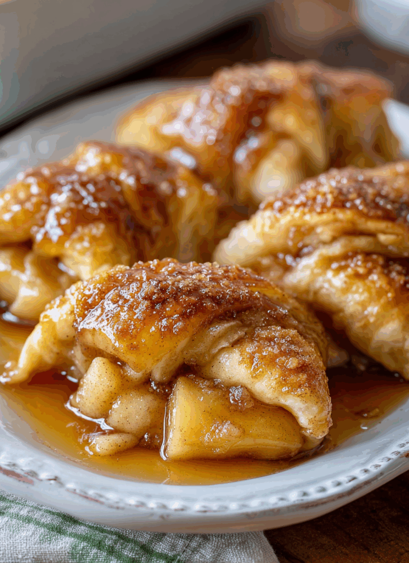 Crescent Roll Apple Dumplings