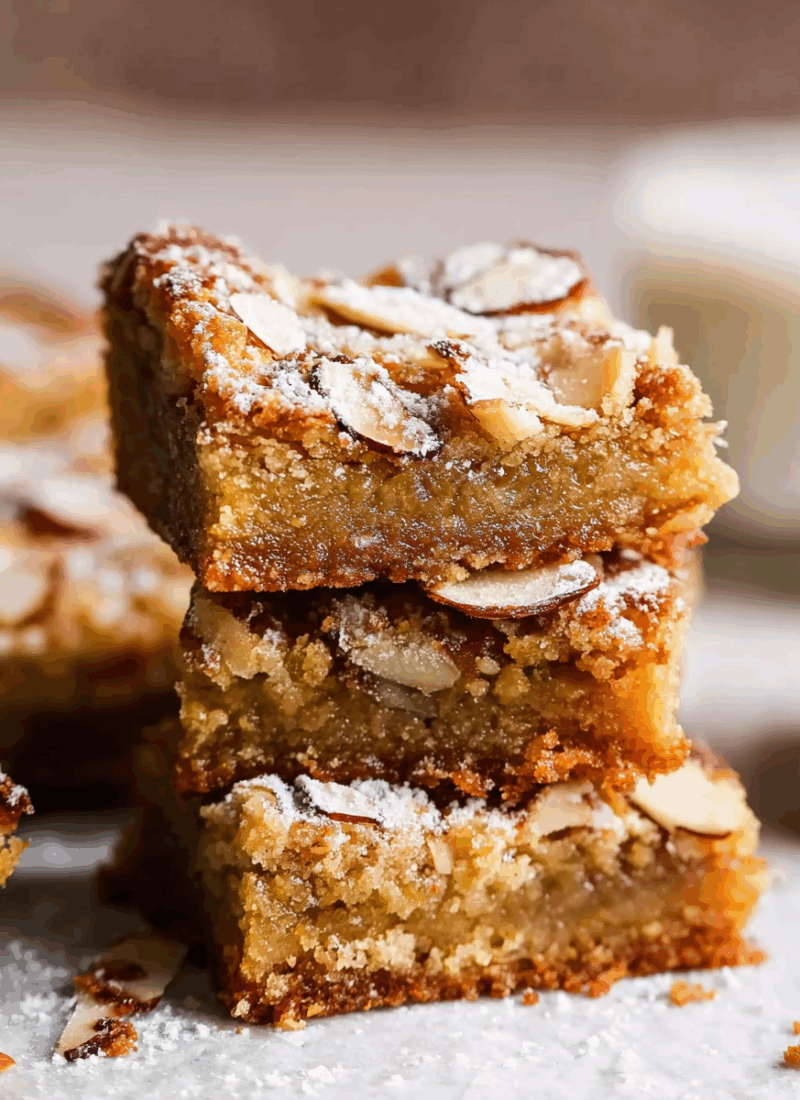 Almond Croissant Blondies