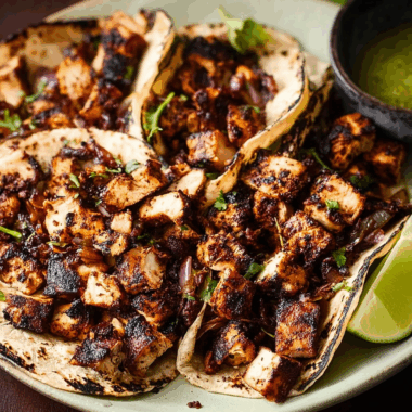 Chile–Marinated Grilled Chicken Tacos