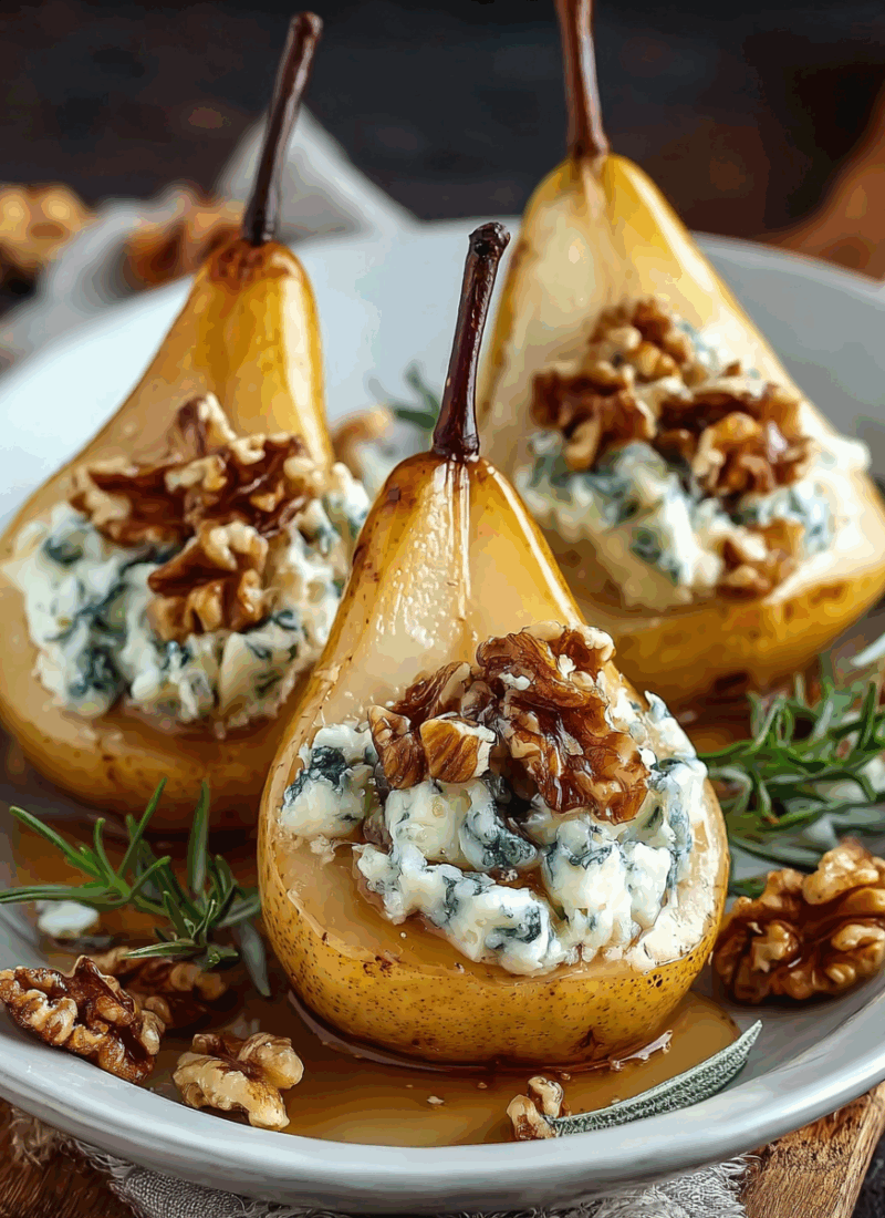 Blue Cheese Stuffed Pears