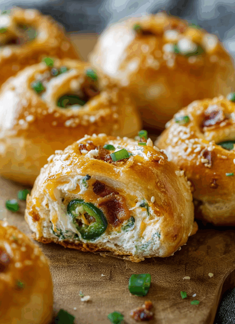 Jalapeno Popper Stuffed Rolls