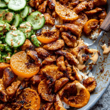 Spicy Chicken Yum Yum Rice Bowls