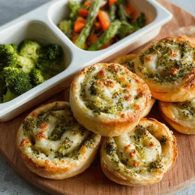 Broccoli and Cheese Pinwheels