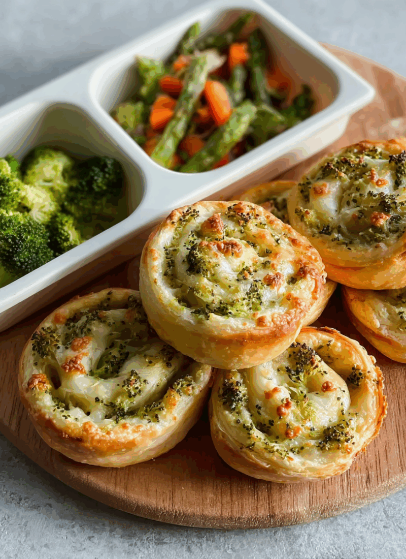 Broccoli and Cheese Pinwheels