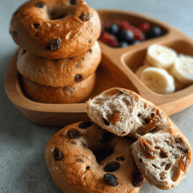 Cinnamon and Raisin Bagels