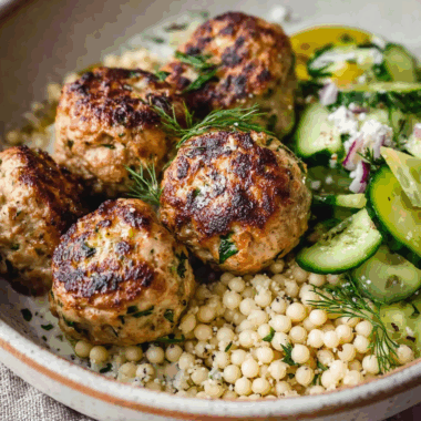 Herby Greek Chicken Meatballs
