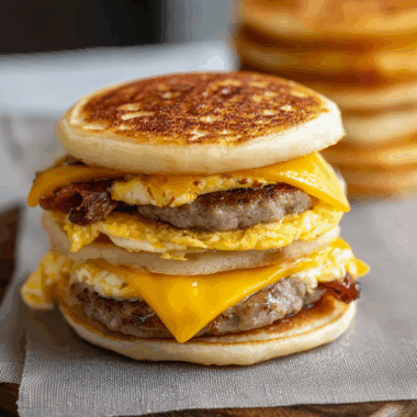 Homemade McGriddle Breakfast Sandwiches