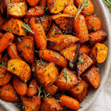 Roasted Sweet Potatoes & Carrots
