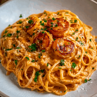 Creamy Shrimp Linguine