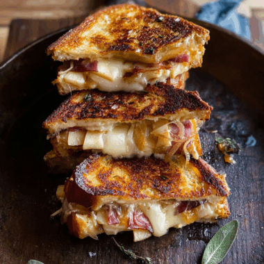 French Onion and Apple Grilled Cheese