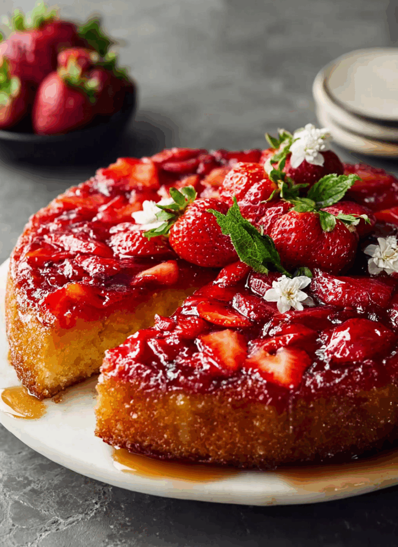 Strawberry Upside Down Cake