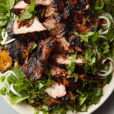 Sweet and Salty Grilled Pork With Citrus and Herbs