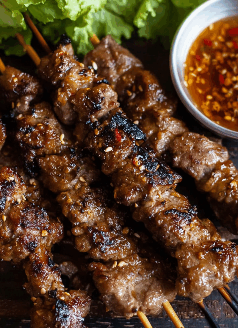 Grilled Pork Skewers (Thịt Nướng)