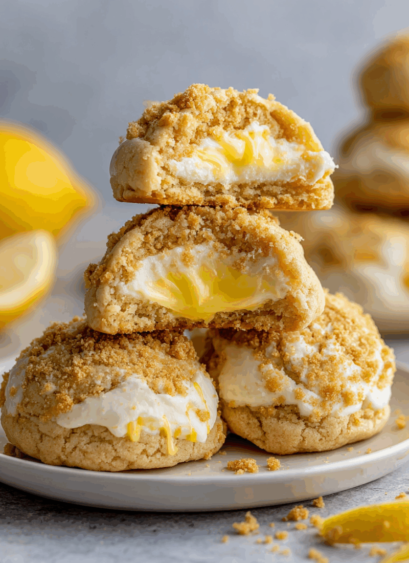 Zesty Lemon Cheesecake Cookies