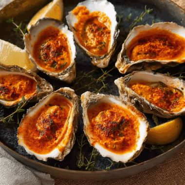 Barbecued Oysters with Smoky Uni Butter