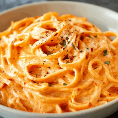 Creamy Red Pepper Alfredo Sauce