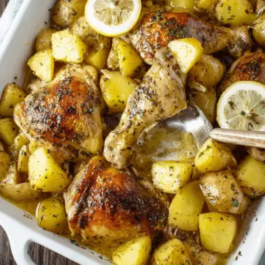 Lemon Greek Chicken and Potatoes