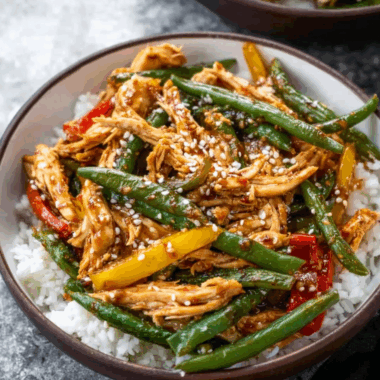 30-Minute Hot Honey Sesame Rotisserie Chicken Stir Fry
