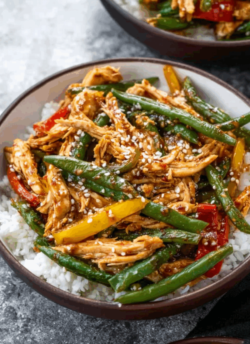 30-Minute Hot Honey Sesame Rotisserie Chicken Stir Fry