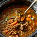 Moroccan-Spiced Beef and Lentil Stew