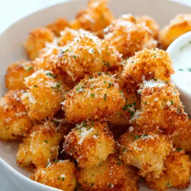 Parmesan Cauliflower Bites