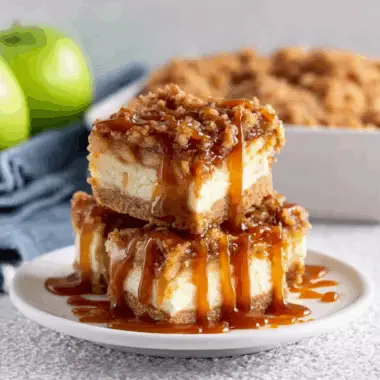 Apple Cheesecake Bars