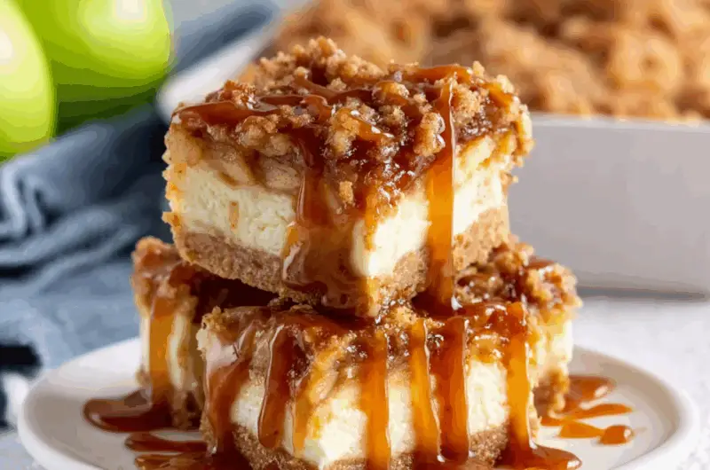 Apple Cheesecake Bars
