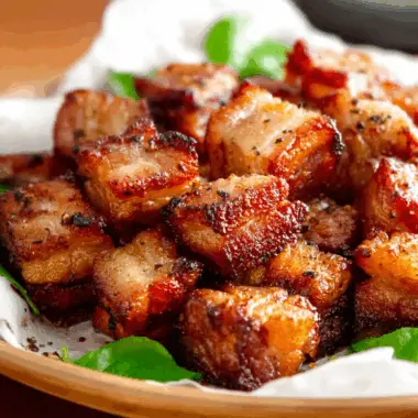 Crispy Air Fryer Pork Belly Bites