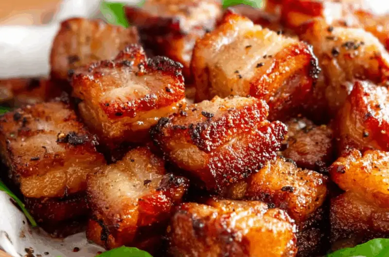Crispy Air Fryer Pork Belly Bites