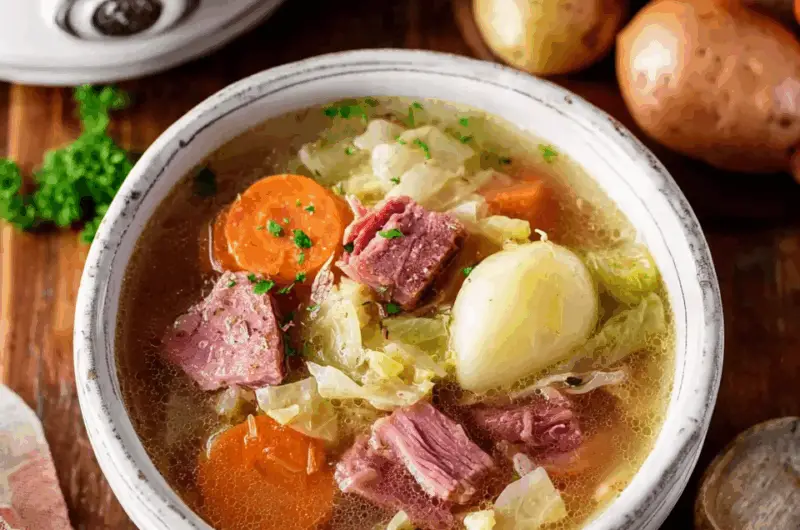 Corned Beef and Cabbage Soup