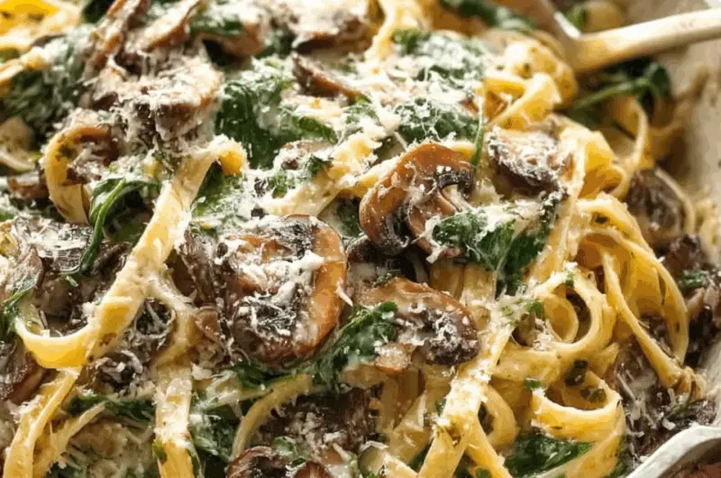 Creamy Mushroom Fettuccine