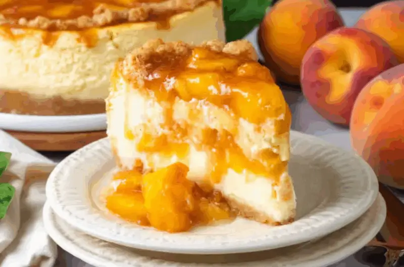 Peach Cobbler Cheesecake
