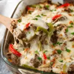 Philly Cheesesteak Casserole