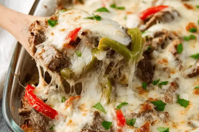 Philly Cheesesteak Casserole