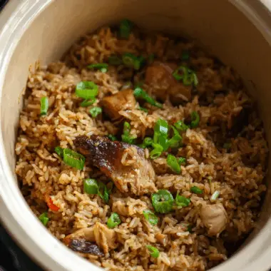 Rice Cooker Chicken and Rice