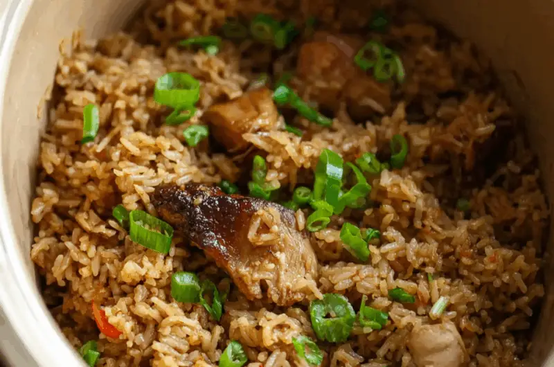 Rice Cooker Chicken and Rice