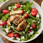 Strawberry Chicken Salad with Mint & Goat Cheese
