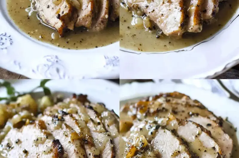 Cast Iron Pork Loin with Gravy