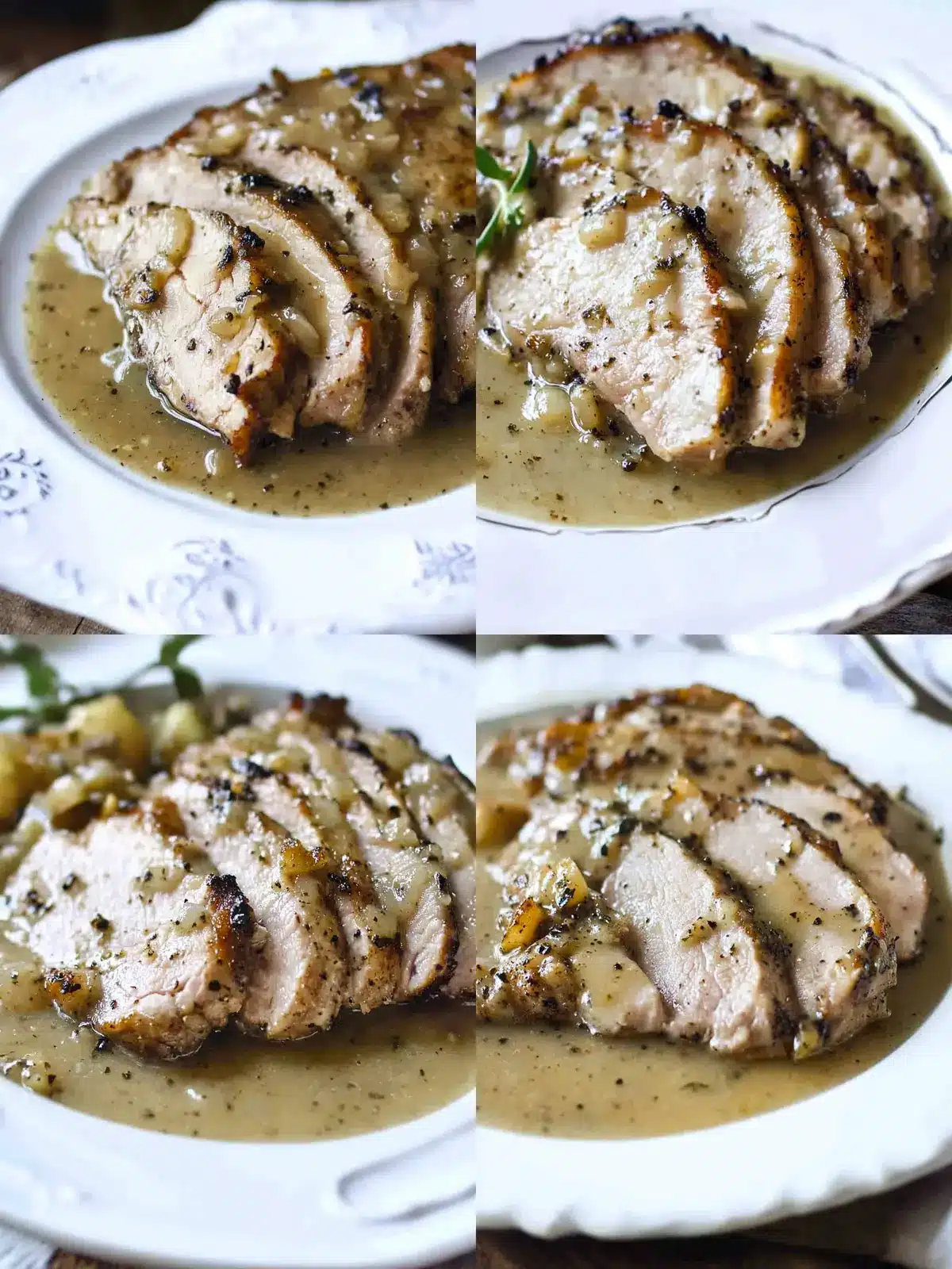 Cast Iron Pork Loin with Gravy