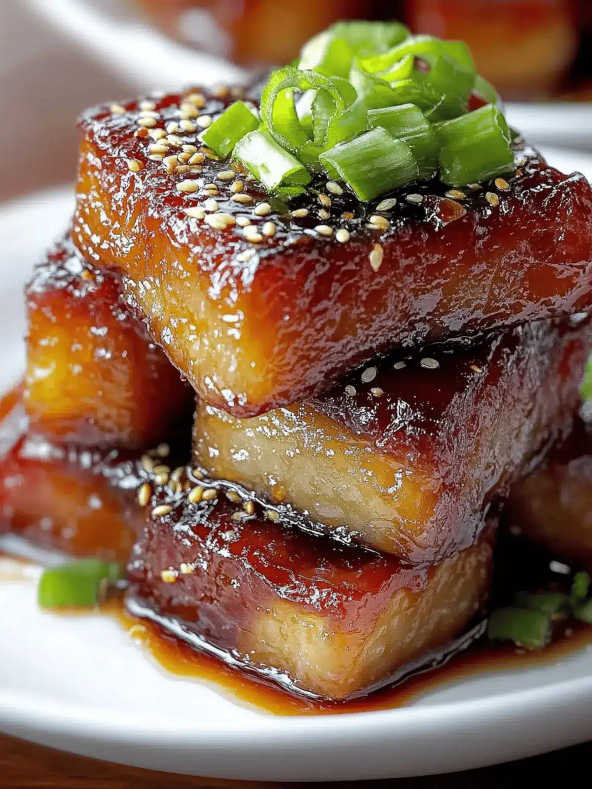 Caramelized Honey Glazed Pork Belly