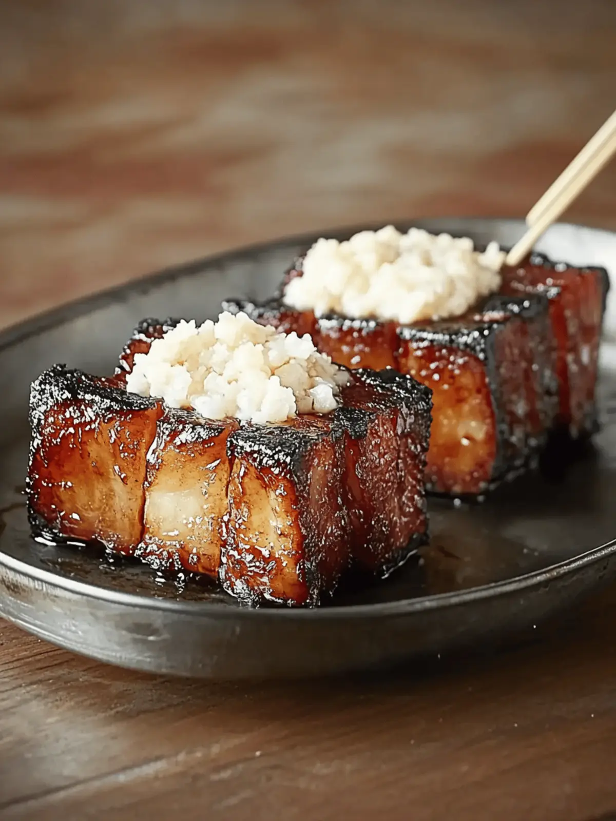 Beer And Soy Glazed Pork Belly