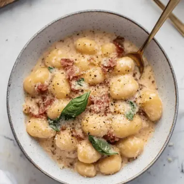 Creamy Pancetta Gnocchi