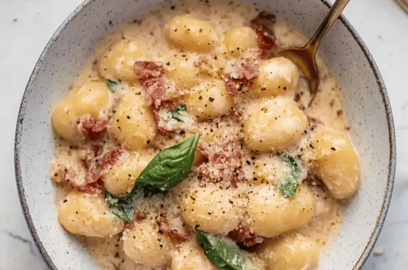 Creamy Pancetta Gnocchi